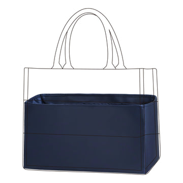 DGAZ Silk Purse Organizer Insert Fits Dior Book Tote mini/S/M/L,Silky Smooth Bag Organizer,Luxury Handbag & Tote Shaper