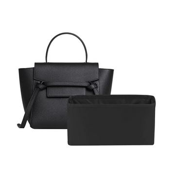 DGAZ Bag Organizer Insert For Celine Belt Bag, Silk Purse Organizer, Luxury Handbag & Tote Organizer