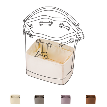 DGAZ Purse Organizer Insert Fits LV Nano Noe Bags,Silk Bag Organizer,Luxury Handbag & Tote Shaper