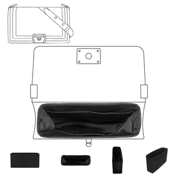 DGAZ Silky Purse Organizer Insert For Chanel Leboy Bags, Luxury Handbag & Tote Organizer, Simplicity bag organizer