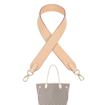 DGAZ Vachetta Leather Crossbody Strap for LV Neverfull Bag with Gift Box, Handmade DIY Purse Strap