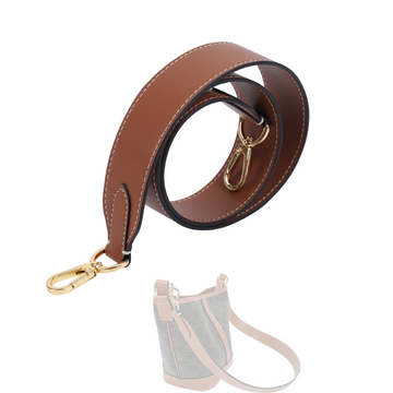 DGAZ Vachetta Leather Crossbody Strap for Celine Bucket bag with Gift Box, Handmade DIY purse strap
