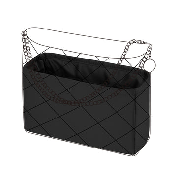 DGAZ Silk Purse Organizer Insert for Chanel 22Bag Mini/S/M/L Bags,Silky Smooth Bag Organizer,Luxury Handbag & Tote Shaper