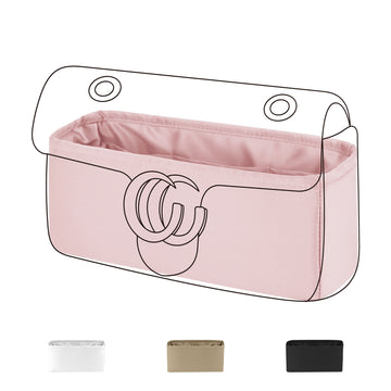 DGAZ Bag Organizer Insert For Gucci Marmont Bags, Silk Purse Organizer, Luxury Handbag & Tote Organizer