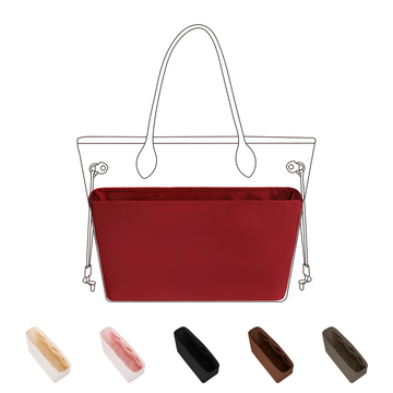 DGAZ Purse Organizer Insert Fits LV Neverfull Mini/PM/MM/GM Bags,Silk Bag Organizer,Luxury Handbag & Tote Shaper