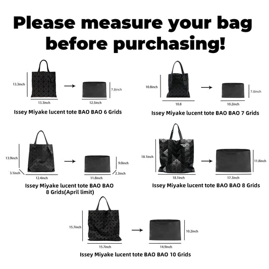 DGAZ Lightweight-Purse Organizer Insert for ISSEY-MIYAKE Lucent Tote Bags,silk and DupontPaper handbag inner for Luxury Bags