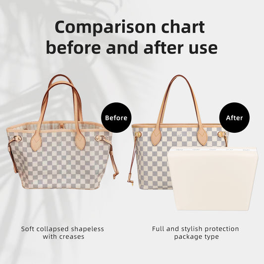 DGAZ Bag Pillow Shaper Insert for LV Neverfull Bags, Silky Pillow Shaper for Luxury Handbags
