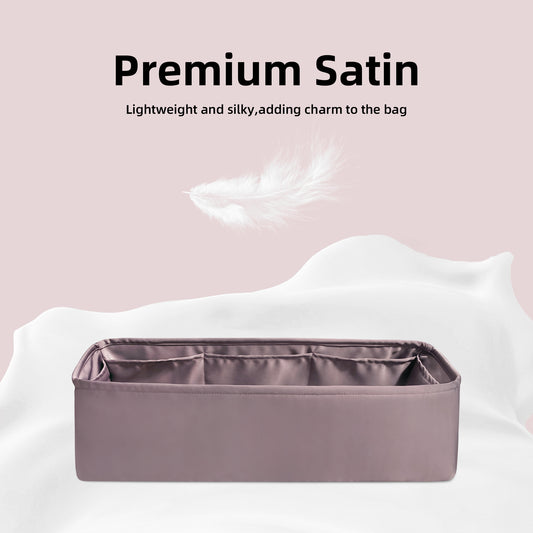 DGAZ Bag Organizer Insert For Hermes Shoulder Kelly/Birkin/Hac Bags, Silk Purse Organizer, Luxury Handbag & Tote Organizer