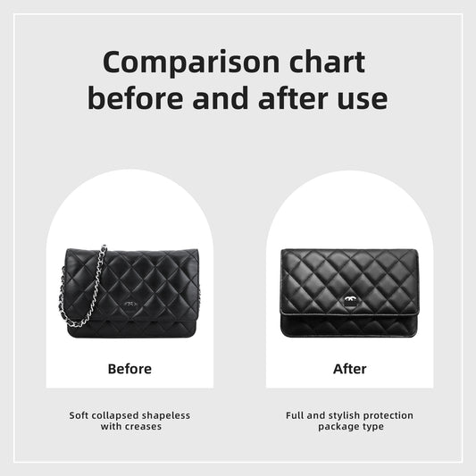 DGAZ Purse Organizer Insert for Chanel WOC Bags,Silk Bag Organizer,Luxury Handbag & Tote Shaper