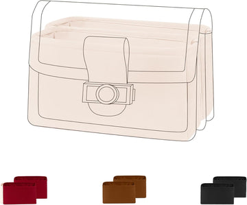 DGAZ Purse Organizer Insert Fits LV Dauphine Bags,Silk Bag Organizer,Luxury Handbag & Tote Shaper