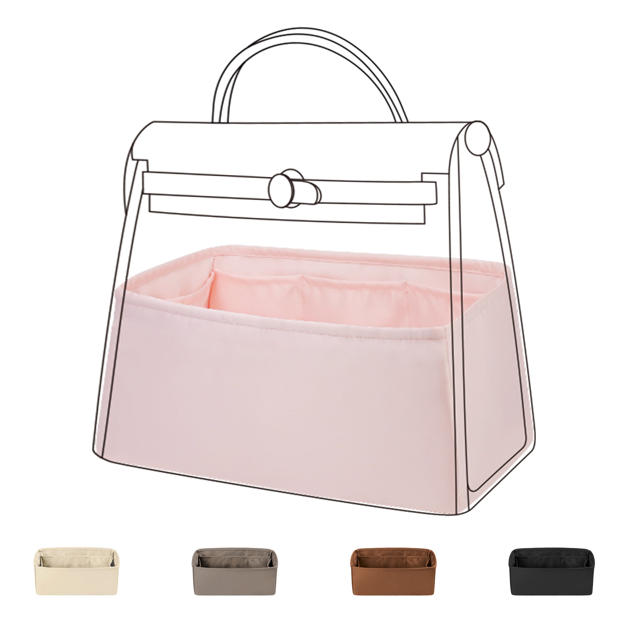 Bag and Purse Organizer with Regular Style for Hermes Herbag 39