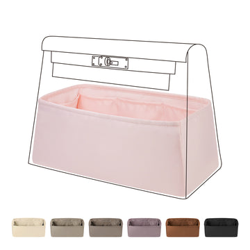 DGAZ Bag Organizer Insert For Hermes Kelly Danse Bags, Silk Purse Organizer, Luxury Handbag & Tote Organizer