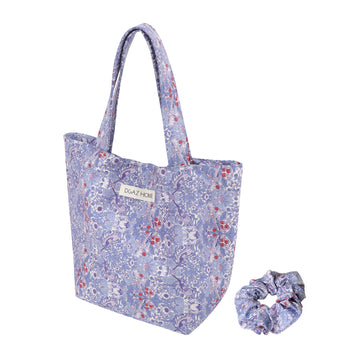 DGAZ Women Clutch Top Handle Bag Wristlet Small Tote Purse Paired with the same patterned Scrunchies for Women