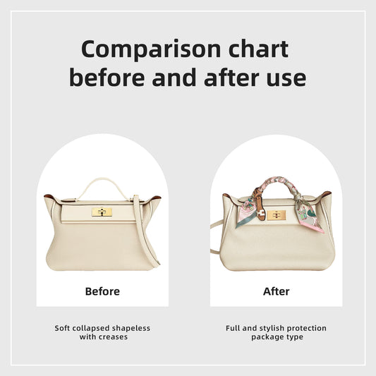 DGAZ Bag Organizer Insert For Hermes 24/24 Mini/29/35 Bags, Silk Purse Organizer, Luxury Handbag & Tote Organizer