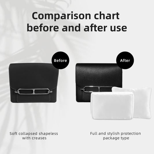 DGAZ Purse Pillow Shaper Insert for Hermes Roulis Bags, Silky Pillow Shaper for Luxury Handbags