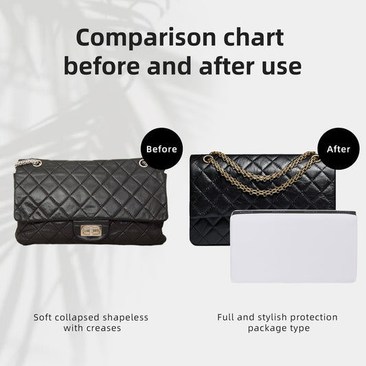 DGAZ Bag Pillow Shaper Insert for Chanel 2.55 Bags, Silky Pillow Shaper for Luxury Handbags