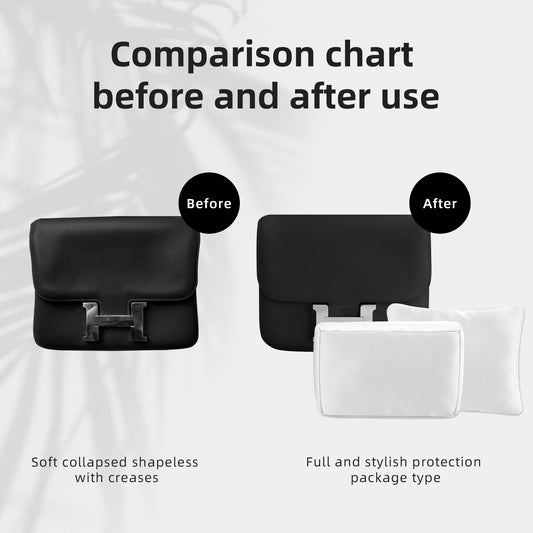 DGAZ Purse Pillow Shaper Insert for Hermes Constance Bags, Silky Pillow Shaper for Luxury Handbags