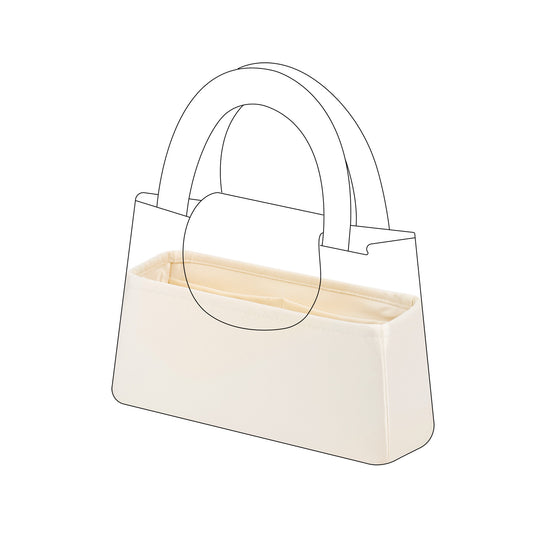 DGAZ Silk Purse Organizer Insert For Chanel Kelly Bags,Silky Smooth Bag Organizer，Luxury Handbag & Tote Shaper