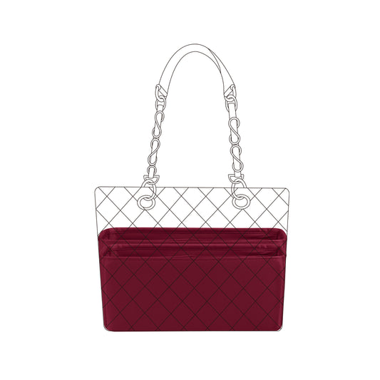 DGAZ Purse Organizer Insert for Chanel GST/PST Bags，Silk Bag Organizer，Luxury Handbag & Tote Shaper