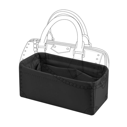 DGAZ Purse Organizer Insert Fits LV Speedy Trunk Bags，Silk Bag Organizer，Luxury Handbag & Tote Shaper