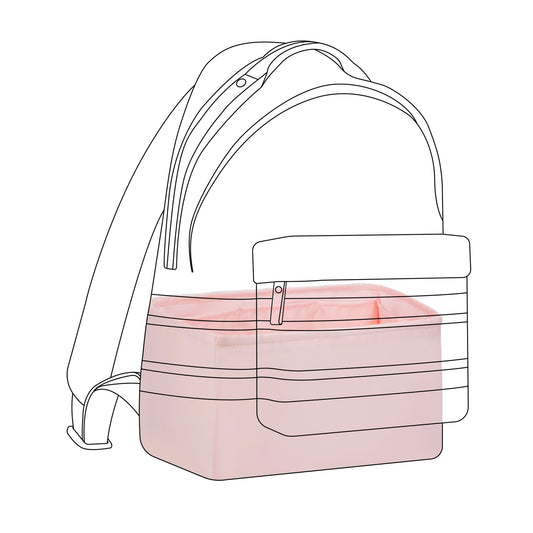 DGAZ Silk Purse Organizer Insert Fits Dior Travel Bag，Silky Smooth Bag Organizer，Luxury Handbag & Tote Shaper