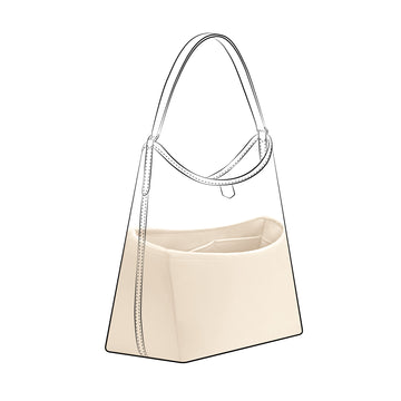 DGAZ Purse Organizer Insert for Moynat Canvas Hobo Bags，Silk Bag Organizer，Luxury Handbag & Tote Shaper
