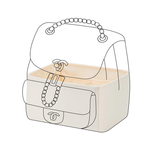 DGAZ Purse Organizer Insert for Chanel Duma Bags，Silk Bag Organizer，Luxury Handbag & Tote Shaper