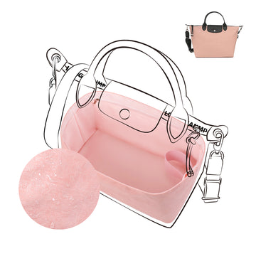 DGAZ Lightweight Purse Organizer Insert for Longchamp-Le Pliage Energy Series Bag,silk and DupontPaper handbag inner for Luxury Bag