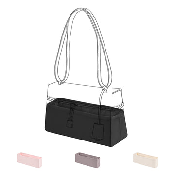 DGAZ Bag Organizer Insert For Loro Piana Extra Bags, Silk Purse Organizer, Luxury Handbag & Tote Organizer
