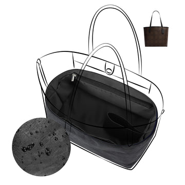 DGAZ Lightweight Purse Organizer Insert for Coach City Bag,Silk and Dupontpaper handbag inner for Luxury Bags