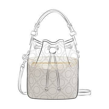 DGAZ Lightweight Purse Organizer Insert for Tory Burch T Monogram Bucket Bag,silk and DupontPaper handbag inner for Luxury Bags