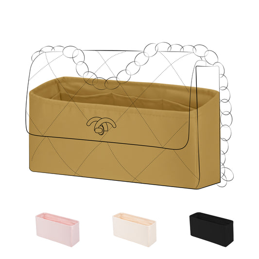 DGAZ Purse Organizer Insert for Chanel 19 Bags，Silk Bag Organizer，Luxury Handbag & Tote Shaper
