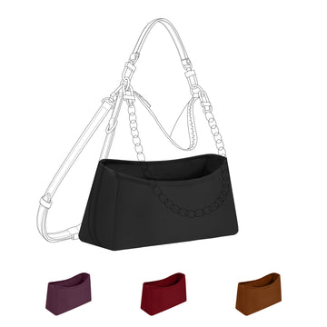 DGAZ Bag Organizer Insert For LV Multipass Bags, Silk Purse Organizer, Luxury Handbag & Tote Organizer