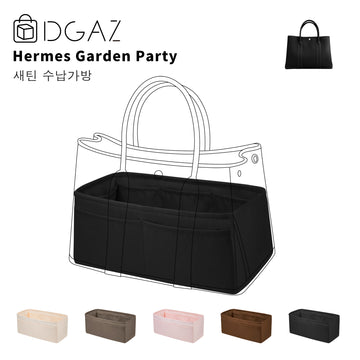 DGAZ는 Hermes Garden Party 수입 고급 비단 안감 가방 수납 정리에 적합합니다（블랙）