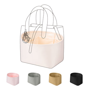 DGAZ Silk Purse Organizer Insert Fits Dior Toujours Vertical Tote Bag，Silky Smooth Bag Organizer，Luxury Handbag & Tote Shaper