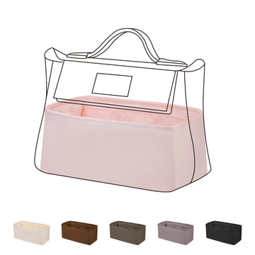 DGAZ Bag Organizer Insert For Hermes 24/24 Mini/29/35 Bags, Silk Purse Organizer, Luxury Handbag & Tote Organizer