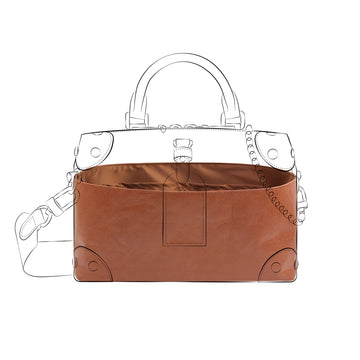 DGAZ Lightweight Purse Organizer Insert for Petite Malle Souple Bags,silk and DupontPaper handbag inner for Luxury Bag