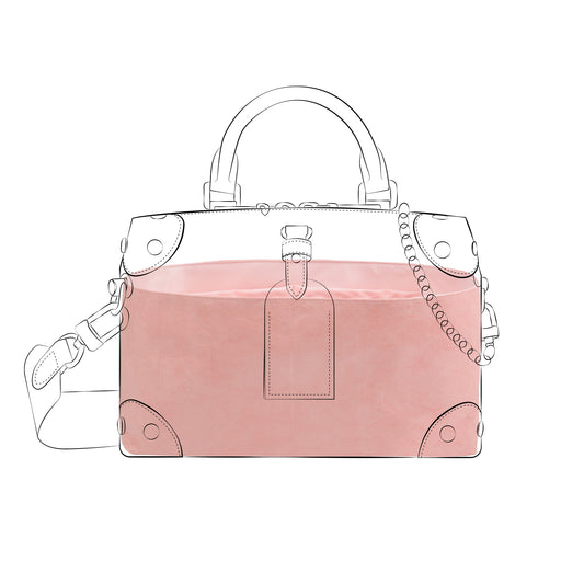 DGAZ Lightweight Purse Organizer Insert for Petite Malle Souple Bags,silk and DupontPaper handbag inner for Luxury Bag