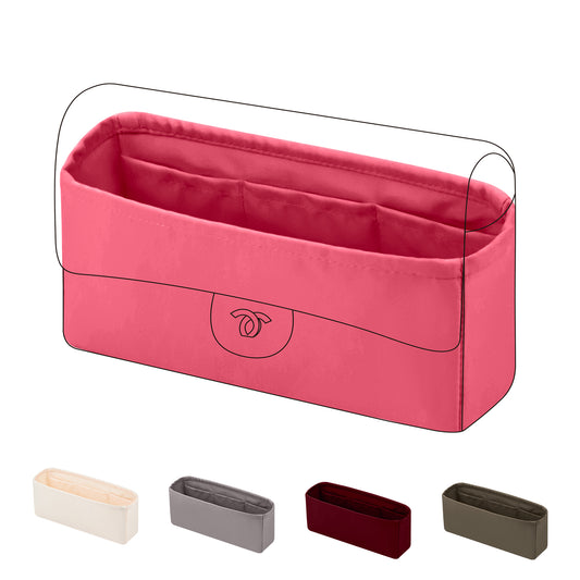 DGAZ Silk Purse Organizer Insert Fits Chanel Classic Flap Series Bag,Silky Smooth Bag Organizer，Luxury Handbag & Tote Shaper