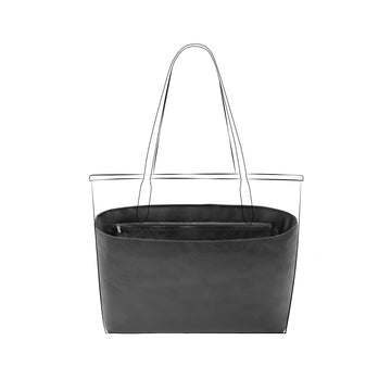 DGAZ Lightweight Purse Organizer Insert for Coach City Bag,Silk and Dupontpaper handbag inner for Luxury Bags