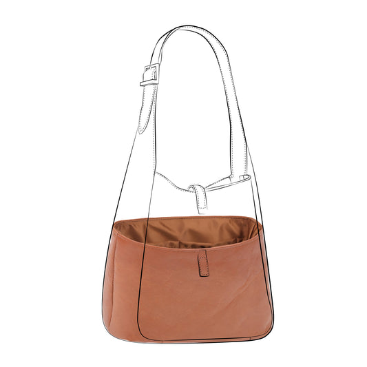 DGAZ Lightweight Purse Organizer Insert for Ysl Hobo Bags,silk and DupontPaper handbag inner for Luxury Bag