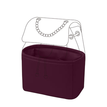 DGAZ Silk Purse Organizer Insert For Chanel 23s/24s Salzburg Backpack Bags,Silky Smooth Bag Organizer，Luxury Handbag & Tote Shaper