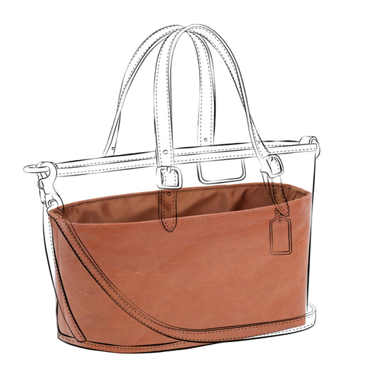 DGAZ Lightweight Purse Organizer Insert for Coach Taxi Tote Bags,silk and DupontPaper handbag inner for Luxury Bag