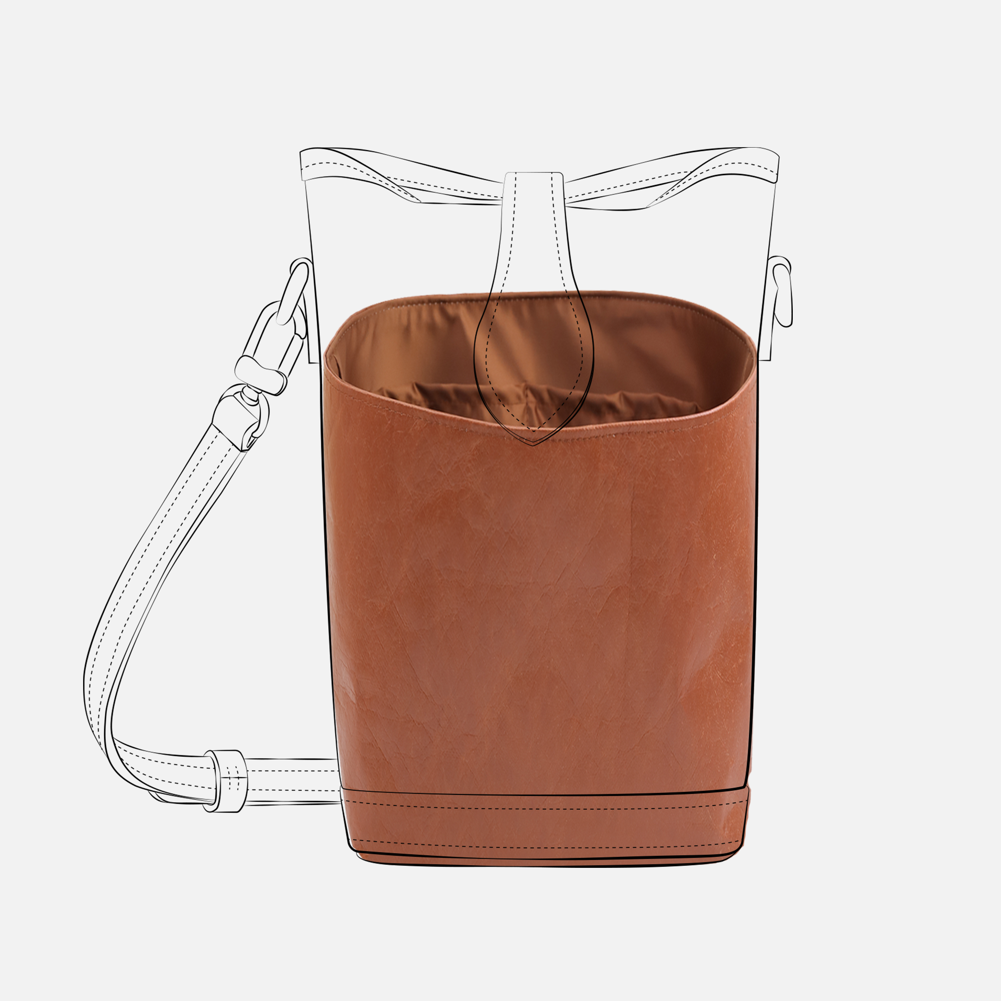 DGAZ Lightweight Purse Organizer Insert for Fold Me Pouch Bag,silk and DupontPaper handbag inner for Luxury Bags