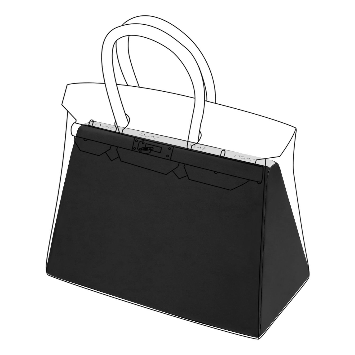 Purse Organizer Insert For Handbags, Silk Purse Organizer With Zippe