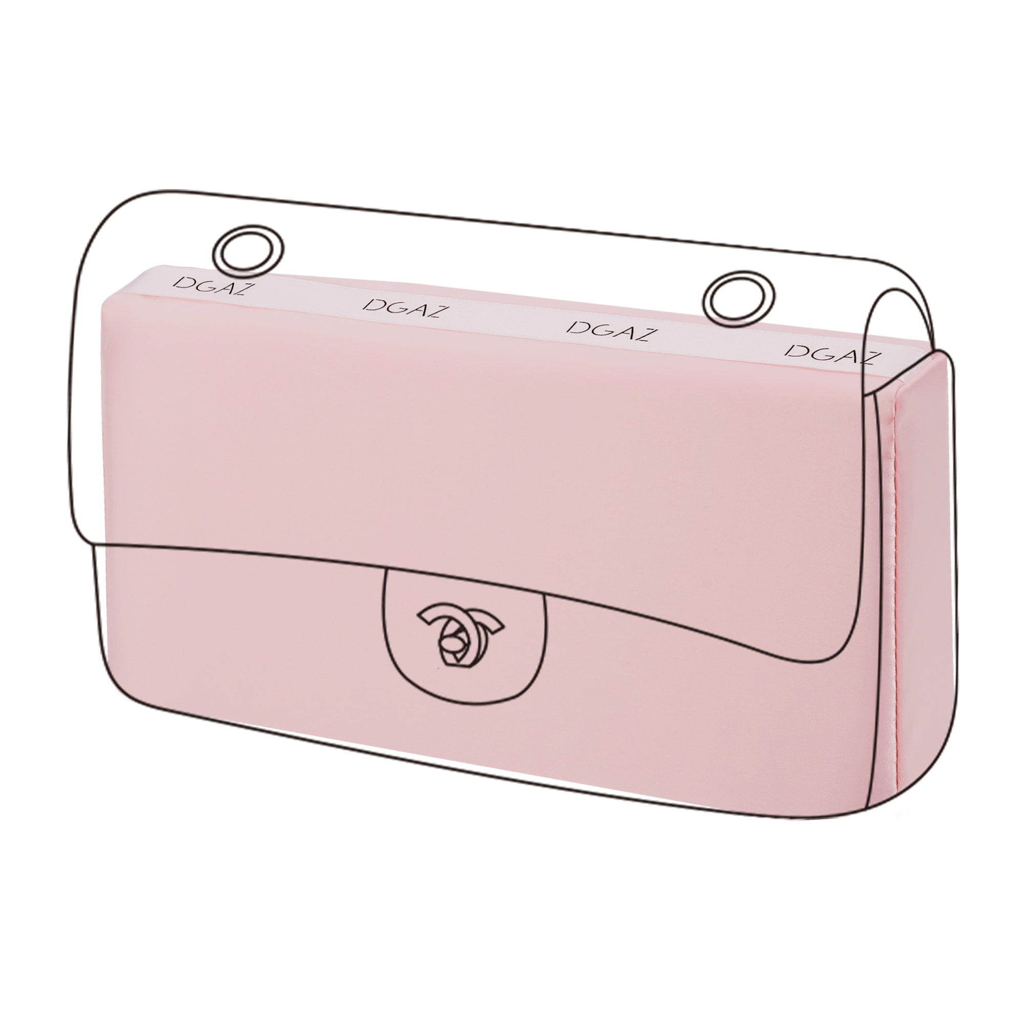 DGAZ Purse Pillow Shaper Insert for Chanel CF Bags, Silky Pillow Shape