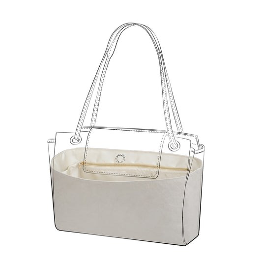 DGAZ Lightweight Purse Organizer Insert for GYARD-Rouette Bags,silk and DupontPaper handbag inner for Luxury Bag