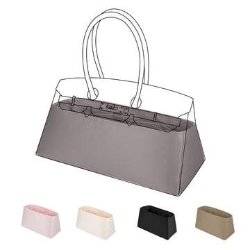 DGAZ Bag Organizer Insert For Hermes Shoulder Kelly/Birkin/Hac Bags, Silk Purse Organizer, Luxury Handbag & Tote Organizer