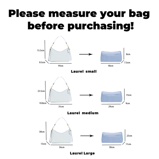 DGAZ Lightweight-Purse Organizer Insert for Coach Laurel Bag,silk and DupontPaper handbag inner for Luxury Bags