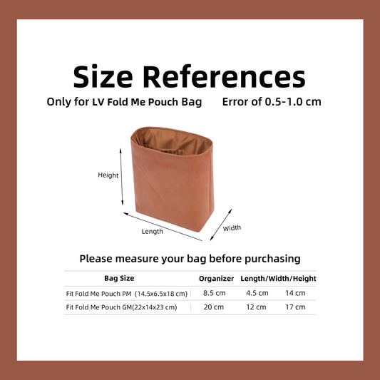DGAZ Lightweight Purse Organizer Insert for Fold Me Pouch Bag,silk and DupontPaper handbag inner for Luxury Bags